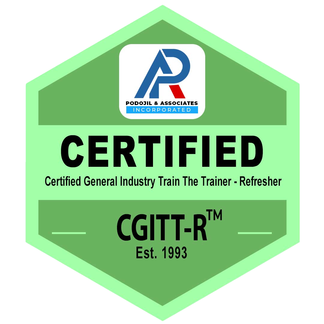Certified General Industry Train the Trainer - Refresher (CGITT-R) Badge